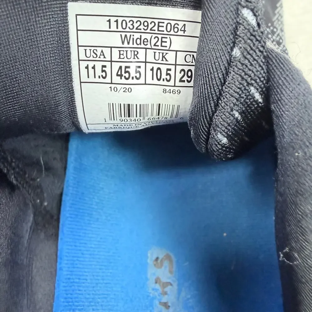 Brooks Glycerin 18 Mens Running Shoes Black Ebony Blue Size 11.5 Wide 2E